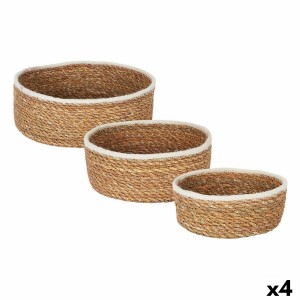 Basket set Privilege   3 Pieces wicker 17 cm (3 Pieces) (4 Units)