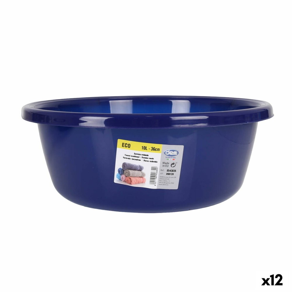 Washing-up Bowl Dem Eco 37 x 37 x 14 cm Circular Blue