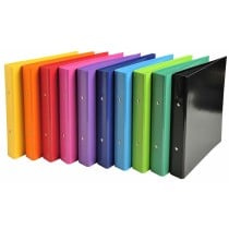 Ring binder Exacompta Multicolour A5 (10 Units)