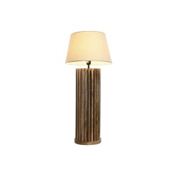 Lampe de bureau Home ESPRIT Marron Bois de manguier 50 W 220 V 23 x 23 x 72 cm