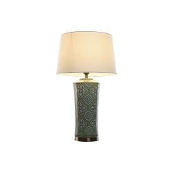 Tischlampe Home ESPRIT Weiß grün Gold aus Keramik 50 W 220 V 40 x 40 x 69 cm