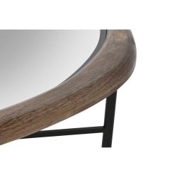 Table Basse Home ESPRIT Marron Noir Naturel Verre Bois d'épicéa 76 x 81 x 38 cm