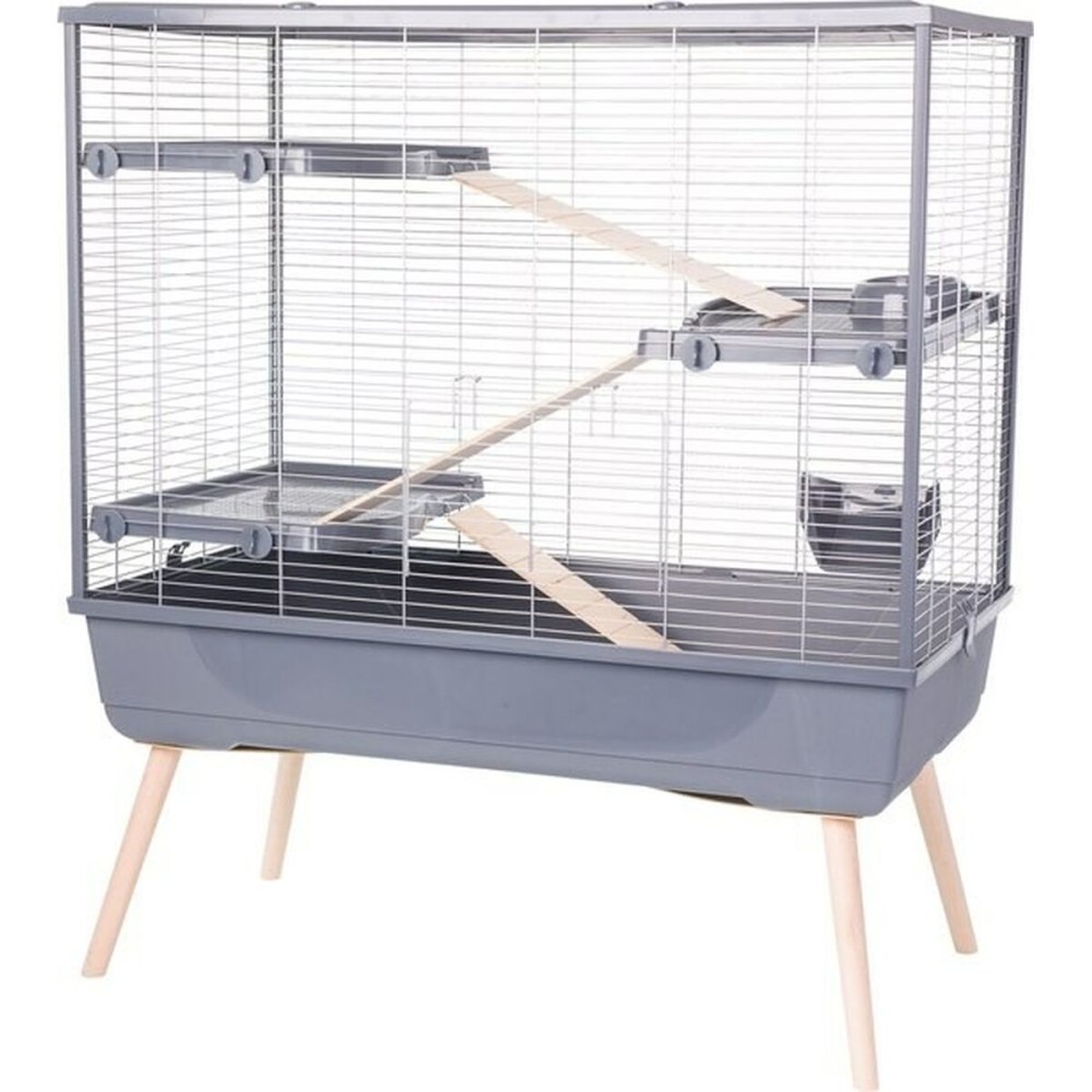 Cage Zolux 205661GRI Bois Métal Plastique