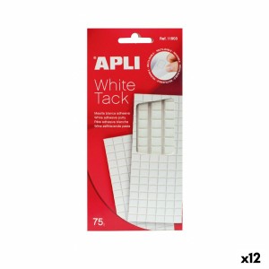 mastic Apli White Tack mastic Blanc Nylon (3 Unités) (12 Unités)