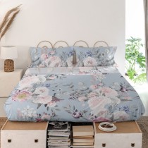 Drap HappyFriday Soft bouquet Multicouleur 260 x 270 cm