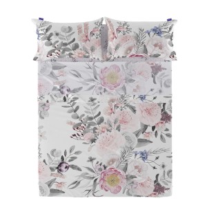 Drap HappyFriday Delicate bouquet Multicouleur 260 x 270 cm