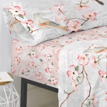 Drap housse HappyFriday Ohara Multicouleur 140 x 200 x 32 cm 