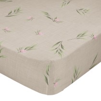 Fitted bottom sheet HappyFriday Summer floral Multicolour 105 x 200 x 32 cm