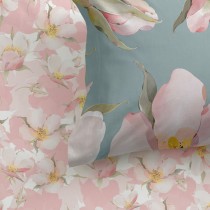 Fitted bottom sheet HappyFriday Spring blossom Multicolour 180 x 200 x 32 cm