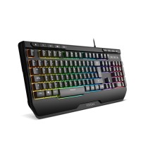 Pack gaming Krom Kenya Qwerty Spanisch Schwarz Bunt