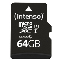 Carte Mémoire Micro SD avec Adaptateur INTENSO 64 GB