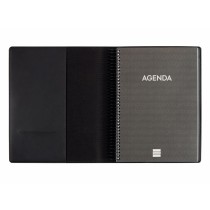 Agenda Finocam DUOBAND E10 Noir A5 15,5 x 21,2 cm 2025 Bloc de Notes