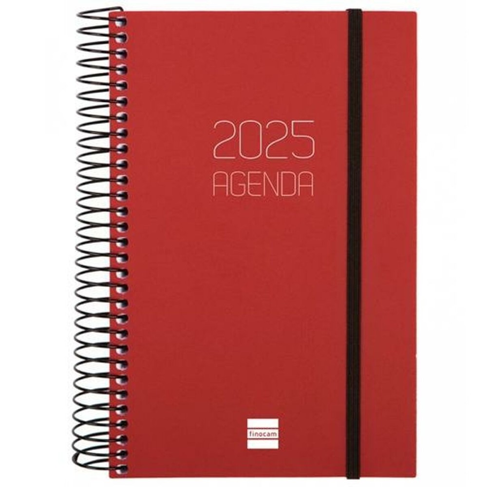 Agenda Finocam OPAQUE Bordeaux 11,7 x 18,1 cm 2025