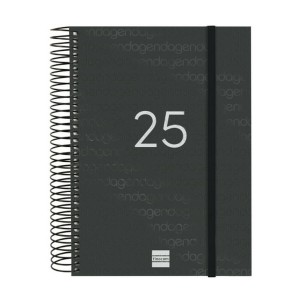 Diary Finocam YEAR Black A5 15,5 x 21,2 cm 2025