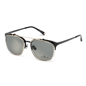 Brillengestell + Sonnenbrille Belstaff HATCHER-NEGRO-DORADO-W Ø 55 mm Clip On