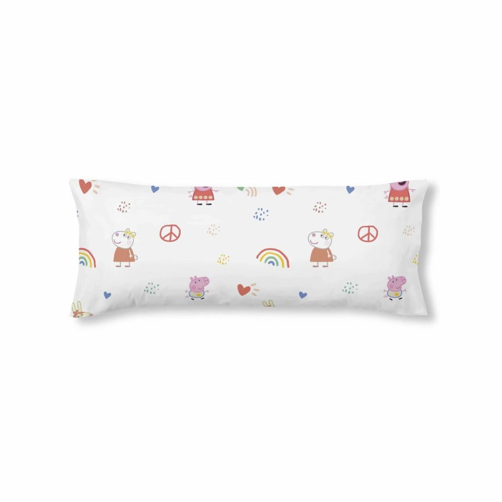 Taie d'oreiller Peppa Pig Peace Multicouleur 45 x 110 cm