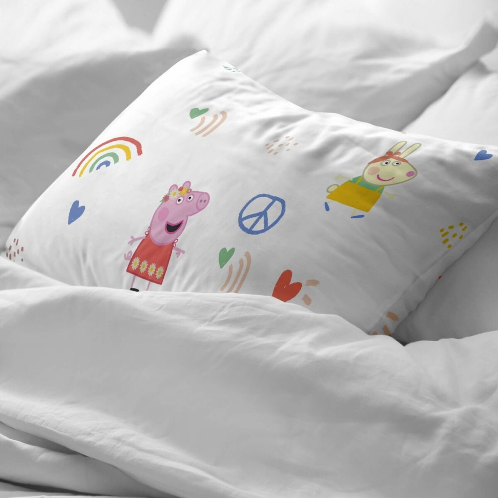 Pillowcase Peppa Pig Peace Multicolour 45 x 110 cm