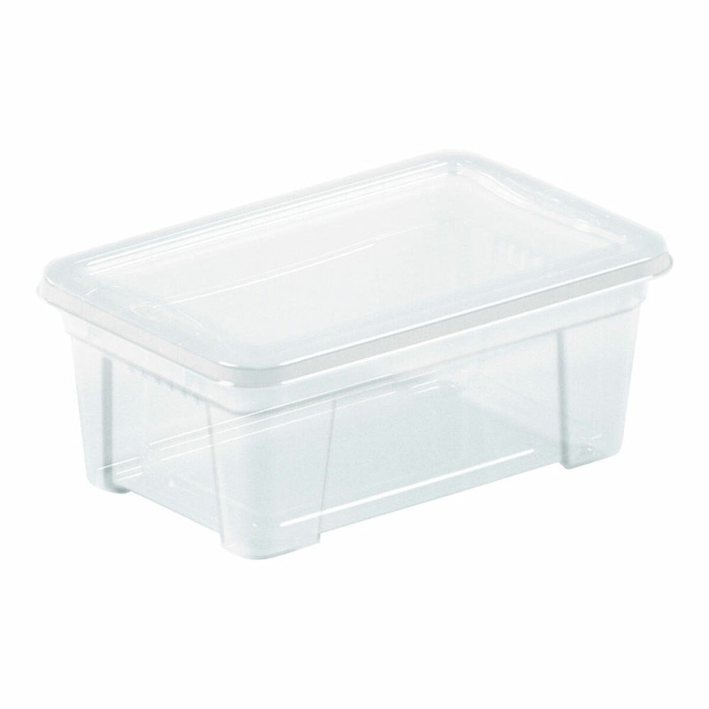 Storage Box with Lid Mondex Space Box Transparent polypropylene 5,7 L 35,5 x 21 x 12,5 cm