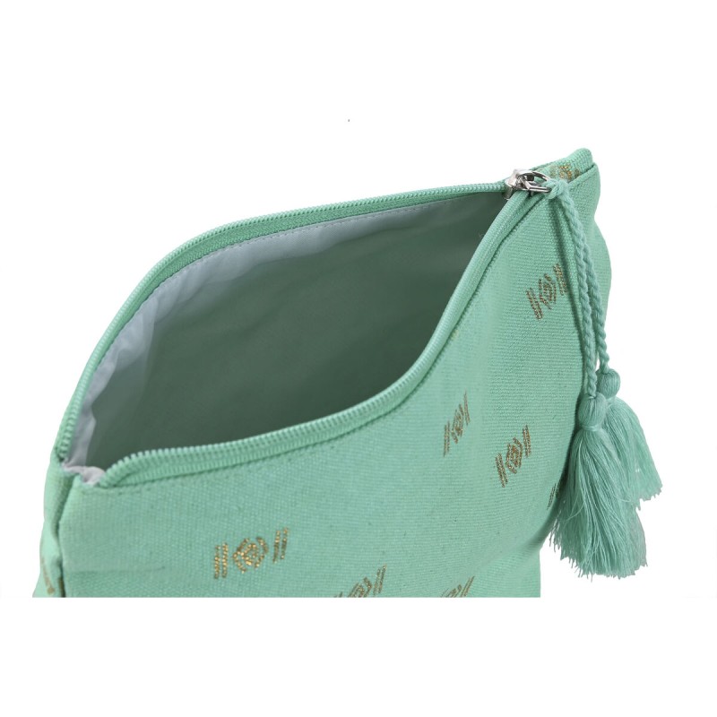 Nécessaire de Voyage Home ESPRIT Vert Beige Corail 25 x 5 x 20 cm (3 Unités)