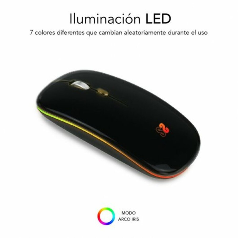 Souris Subblim SUBMO-LDFLAT1 Noir 1600 dpi