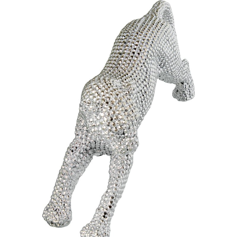 Decorative Figure Alexandra House Living Silver Plastic Leopard 40 x 9 x 15 cm