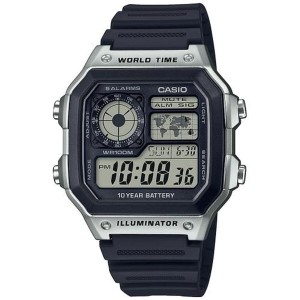 Men's Watch Casio ILLUMINATOR WORLDTIME Black Grey (Ø 40 mm)