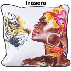 Coussin Alexandra House Living Venecia Multicouleur Textile 45 x 45 cm