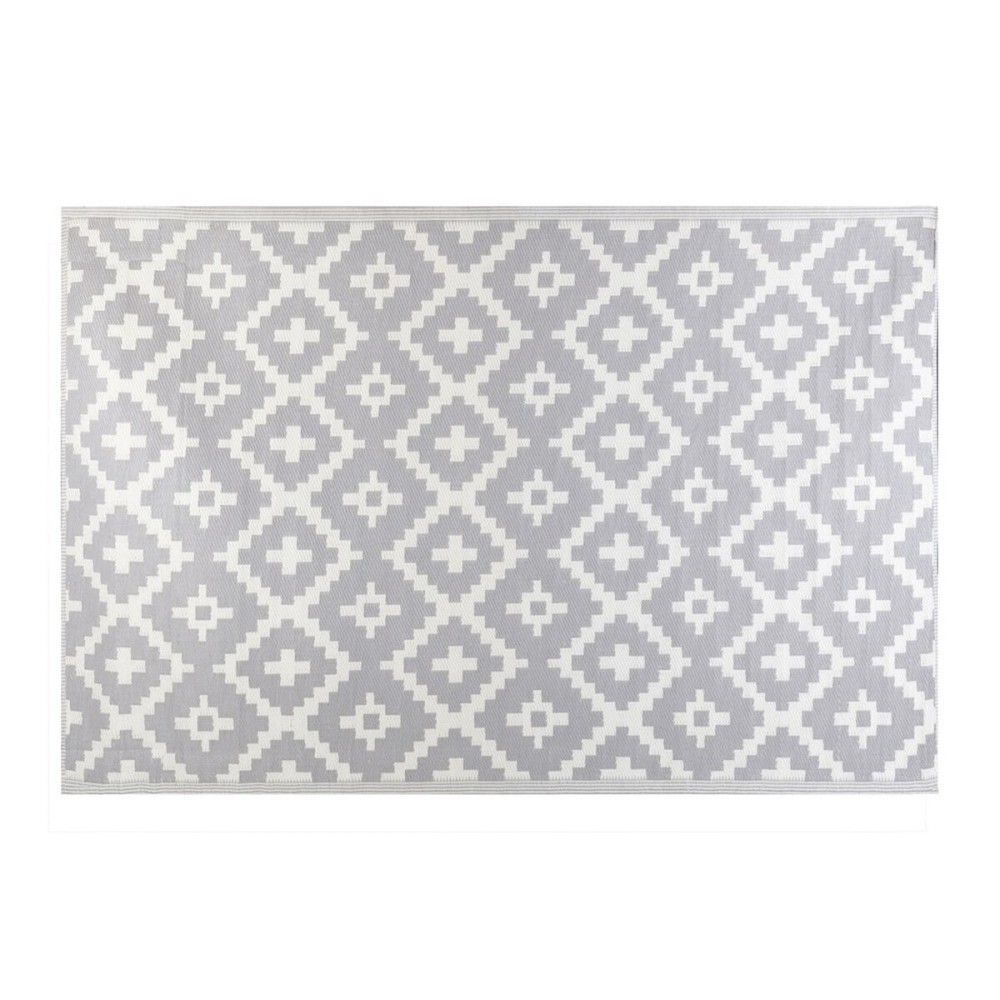 Tapis d’extérieur Paros 160 x 230 x 0,5 cm Gris polypropylène