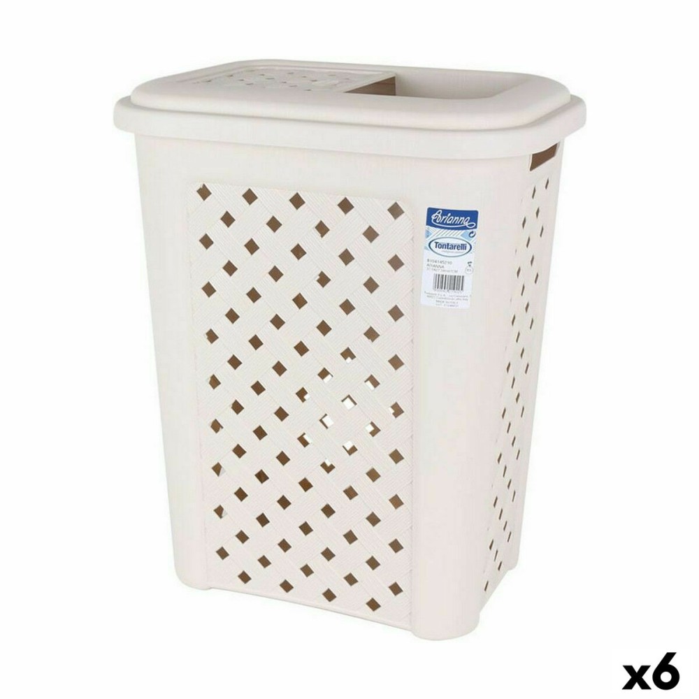 Rubbish bin Tontarelli Arianna 30 L Beige (6 Units)