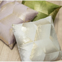 Kissen Alexandra House Living Rosa Gold Textil 45 x 45 cm