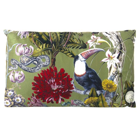 Coussin Alexandra House Living Vert Textile 50 x 30 cm