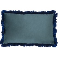 Kissen Alexandra House Living Blau Textil 50 x 30 cm