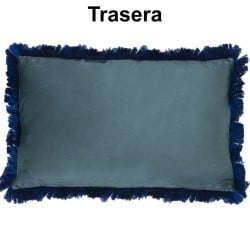 Kissen Alexandra House Living Blau Textil 50 x 30 cm