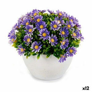 Plante décorative Ibergarden S17-L048 Plastique Marguerite 14 x 13 x 14 cm (12 Unités)