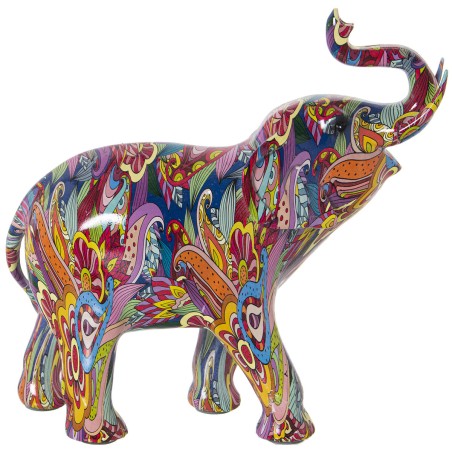 Figurine Décorative Alexandra House Living Multicouleur Plastique Eléphant 14 x 30 x 28 cm