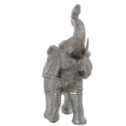 Deko-Figur Alexandra House Living Silberfarben Kunststoff Elefant 18 x 40 x 36 cm