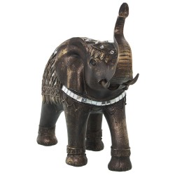 Deko-Figur Alexandra House Living Gold Kunststoff Elefant 13 x 28 x 23 cm