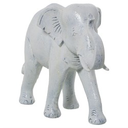 Figurine Décorative Alexandra House Living Blanc Plastique Eléphant 14 x 21 x 29 cm