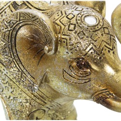 Decorative Figure Alexandra House Living Golden Plastic Elephant 12 x 22 x 22 cm