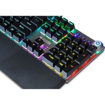 Clavier Ibox AURORA K-3 Noir/Argenté Argenté QWERTY