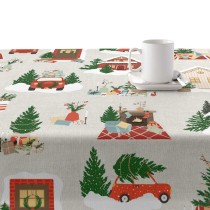 Fleckenabweisende geharzte Tischdecke Belum Merry Christmas Bunt 250 x 140 cm