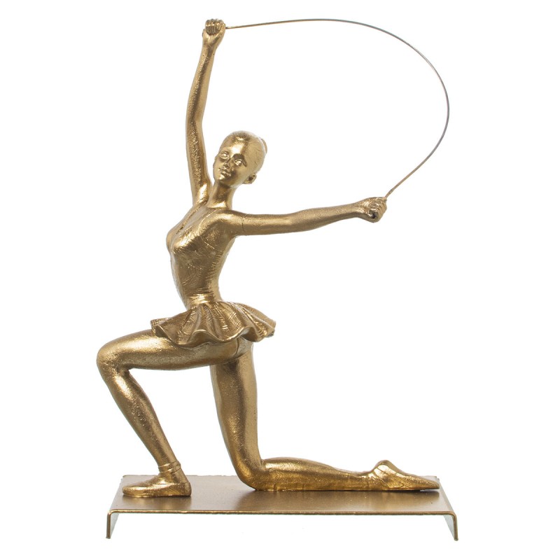 Figurine Décorative Alexandra House Living Doré Plastique Gymnaste 13 x 19 x 27 cm