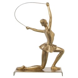 Figurine Décorative Alexandra House Living Doré Plastique Gymnaste 13 x 19 x 27 cm