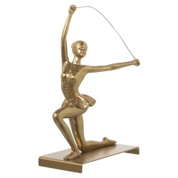 Figurine Décorative Alexandra House Living Doré Plastique Gymnaste 13 x 19 x 27 cm