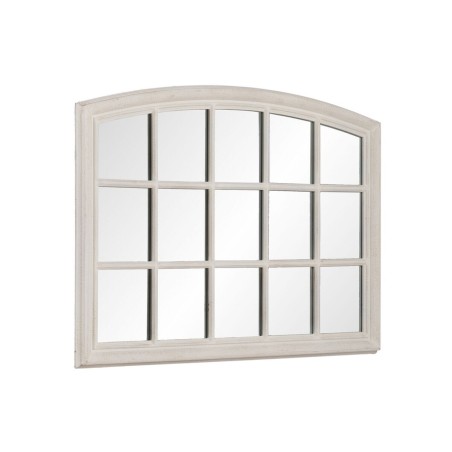 Wall mirror White Crystal Paolownia wood Vertical Window 80 x 3,5 x 120 cm