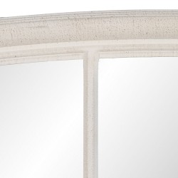 Wall mirror White Crystal Paolownia wood Vertical Window 80 x 3,5 x 120 cm