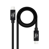 USB-C-Kabel NANOCABLE 10.01.5001 Schwarz 1 m