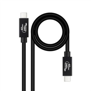 USB-C Cable NANOCABLE 10.01.5001 Black 1 m