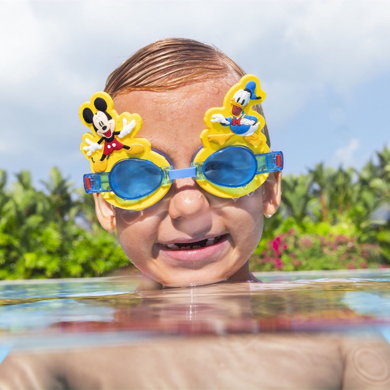 Bestway Lunettes de natation pour enfants en silicone Mickey & Friends +3 ans Plage et Piscine 09110