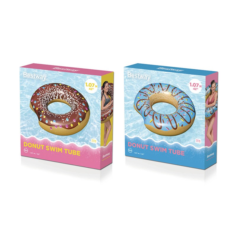 Inflatable Float Bestway Donut Ø 107 cm Multicolour